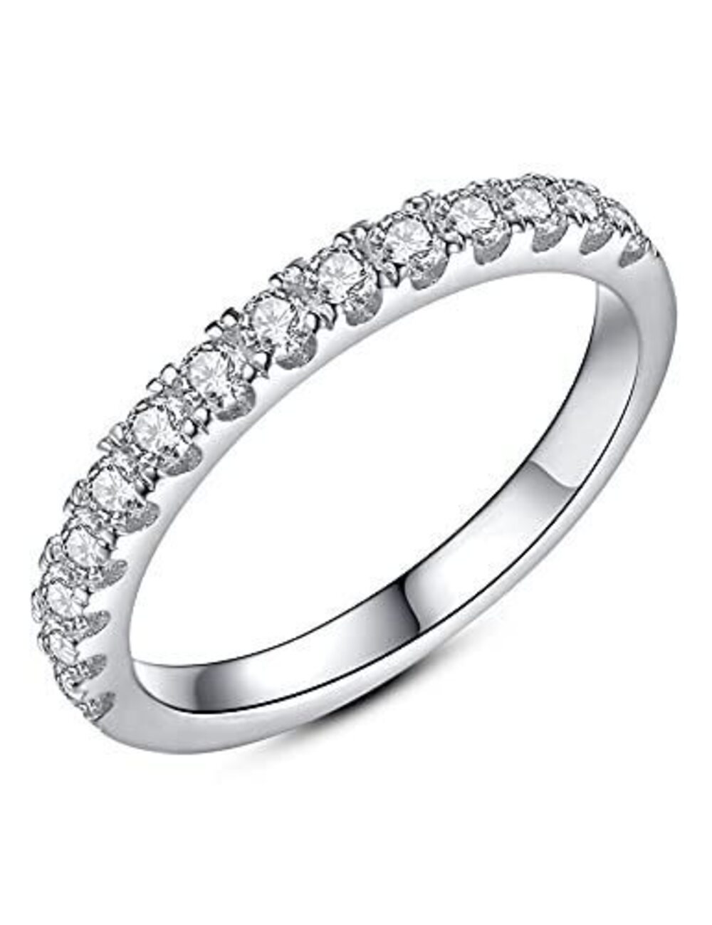 1345 Moissanite Wedding Band Wedding Rings 925 Sterling Silver Rings